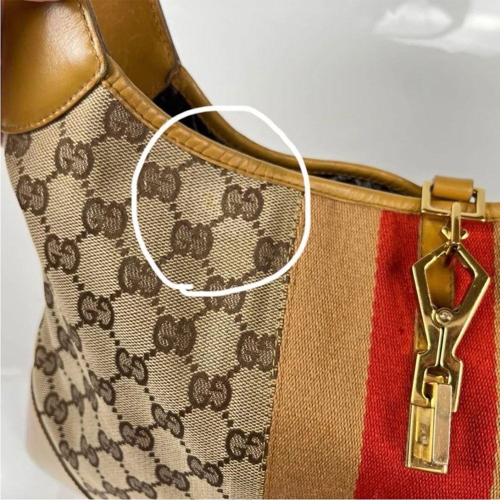 Gucci Tan and Red Shoulder Bag - Picture 6 of 12
